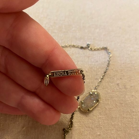 Kendra Scott Jewelry - Kinda Scott Elisa Iridescent Drusy Necklace Gold